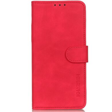Чехол-книжка KHAZNEH Retro Wallet для Samsung Galaxy S25 FE (S731) - Red