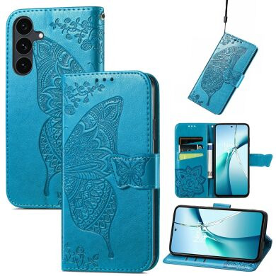 Чохол-книжка з малюнком UniCase Butterfly Pattern для Samsung Galaxy S26 FE - Blue