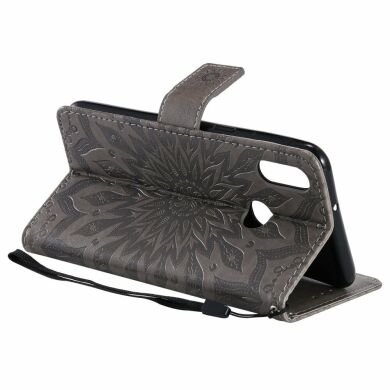 Чехол-книжка UniCase SunFlower Pattern для Samsung Galaxy A10s (A107) - Grey