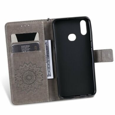 Чехол-книжка UniCase SunFlower Pattern для Samsung Galaxy A10s (A107) - Grey