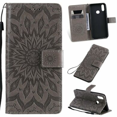 Чехол-книжка UniCase SunFlower Pattern для Samsung Galaxy A10s (A107) - Grey
