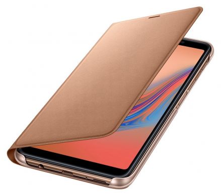 Чехол-книжка Wallet Cover для Samsung Galaxy A7 2018 (A750) EF-WA750PFEGRU - Gold