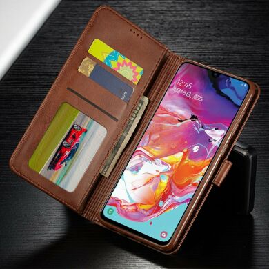 Чехол LC.IMEEKE Wallet Case для Samsung Galaxy A70 (A705) - Coffee