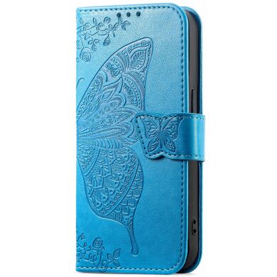 Чохол UniCase Butterfly Pattern для Samsung Galaxy A37 (A376) - Blue