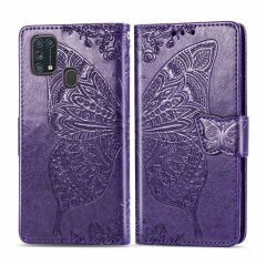 Чохол UniCase Butterfly Pattern для Samsung Galaxy M31 (M315) - Dark Purple