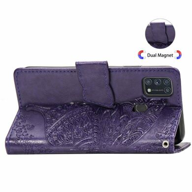 Чехол UniCase Butterfly Pattern для Samsung Galaxy M31 (M315) - Dark Purple