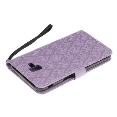 Чехол UniCase Leaf Wallet для Samsung Galaxy J6+ (J610) - Purple