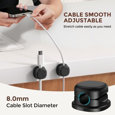 Держатель для кабелей AHASTYLE WG178 Mechanical Keycap Design - Transparent