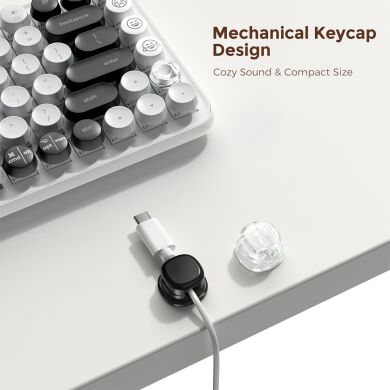 Держатель для кабелей AHASTYLE WG178 Mechanical Keycap Design - Transparent