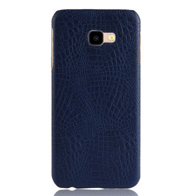 Пластиковый чехол Deexe Croco Style для Samsung Galaxy J4+ (J415) - Dark Blue