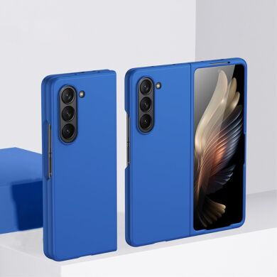 Пластиковый чехол Deexe Hard Shell (FF) для Samsung Galaxy Fold 5 - Dark Blue