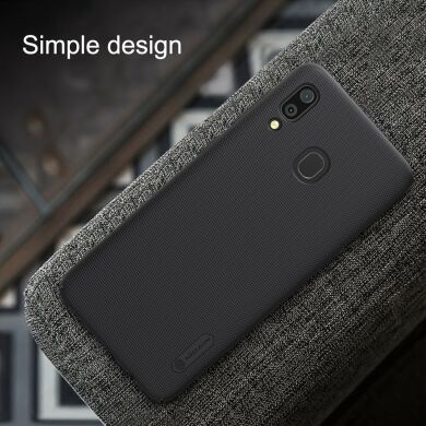 Пластиковый чехол NILLKIN Frosted Shield для Samsung Galaxy A30 (A305) - Red