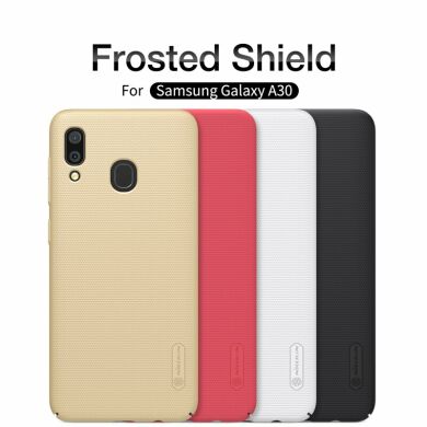 Пластиковый чехол NILLKIN Frosted Shield для Samsung Galaxy A30 (A305) - Gold