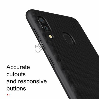 Пластиковый чехол NILLKIN Frosted Shield для Samsung Galaxy A30 (A305) - Red