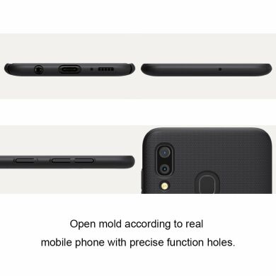 Пластиковый чехол NILLKIN Frosted Shield для Samsung Galaxy A30 (A305) - Red