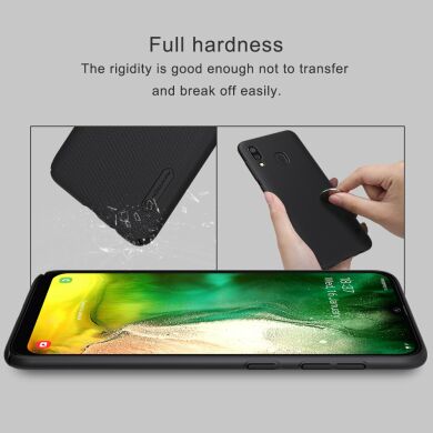 Пластиковый чехол NILLKIN Frosted Shield для Samsung Galaxy A30 (A305) - Red