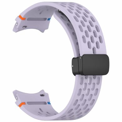 Ремешок Deexe Astra Strap для Samsung Galaxy Watch 4 / 4 Classic / 5 / 5 Pro / 6 / 6 Classic / 7 / FE - Purple