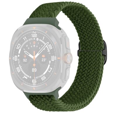 Ремешок Deexe Braided Strap для Samsung Galaxy Watch Ultra (47mm) - Green