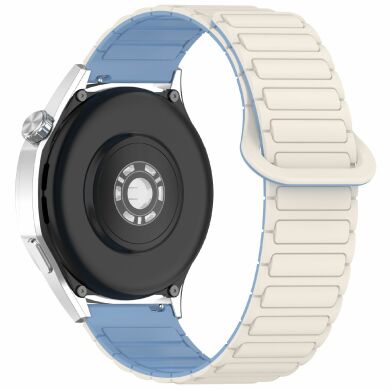 Ремешок Deexe Flexible Fit для часов с шириной крепления 20 мм - White / Blue