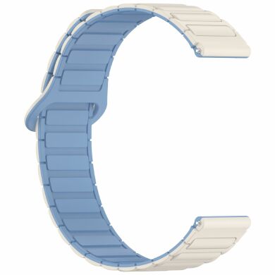 Ремешок Deexe Flexible Fit для часов с шириной крепления 20 мм - White / Blue