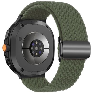 Ремешок Deexe Nylon Bracelet для Samsung Galaxy Watch 8 (40/44mm) / 8 Classic - Olive Green