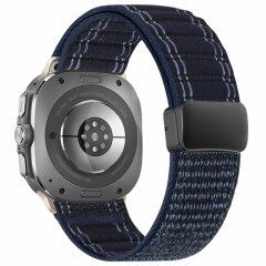 Ремінець Deexe Nylon Strap для Samsung Galaxy Watch Ultra (47mm) / Ultra (2025) - Navy Blue