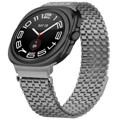 Ремінець Deexe Pulsar для Samsung Galaxy Watch Ultra (2025) - Titanium Grey