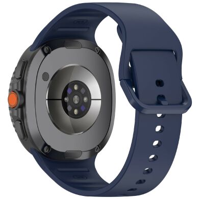 Ремешок Deexe Silicone Band для Samsung Galaxy Watch 8 (40/44mm) / 8 Classic - Midnight Blue