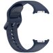 Ремешок Deexe Silicone Band для Samsung Galaxy Watch 8 (40/44mm) / 8 Classic - Midnight Blue. Фото 4 из 7