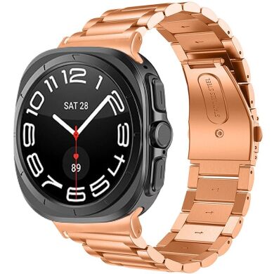 Ремешок Deexe Stainless Steel для Samsung Galaxy Watch 8 (40/44mm) / 8 Classic / Ultra (2025) - Rose Gold