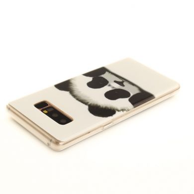 Силиконовый чехол Deexe Life Style для Samsung Galaxy Note 8 (N950) - Panda Pattern