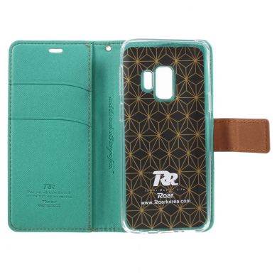 Чехол-книжка ROAR KOREA Cloth Texture для Samsung Galaxy S9 (G960) - Green