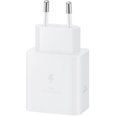 Сетевое зарядное устройство Samsung Compact Power Adapter 45W + кабель Type-C to Type-C (EP-T4511XWEGEU) - White