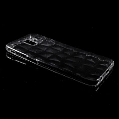Силіконовий чохол Deexe 3D Diamond Texture для Samsung Galaxy J6+ (J610), Transparent