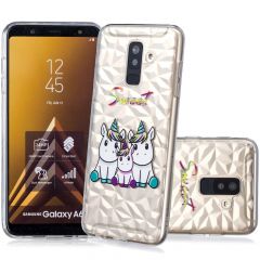 Силіконовий чохол UniCase 3D Diamond Pattern для Samsung Galaxy A6+ 2018 (A605), Unicorn Family