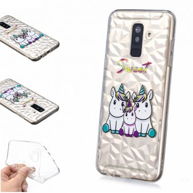 Силіконовий чохол UniCase 3D Diamond Pattern для Samsung Galaxy A6+ 2018 (A605), Unicorn Family