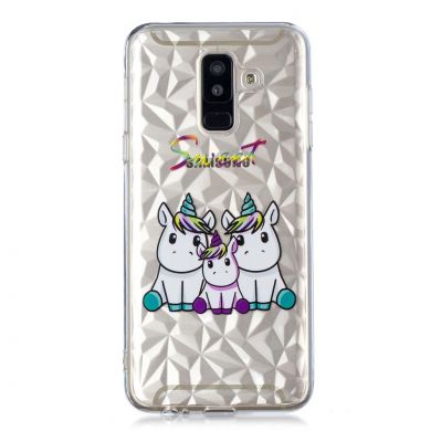 Силіконовий чохол UniCase 3D Diamond Pattern для Samsung Galaxy A6+ 2018 (A605), Unicorn Family