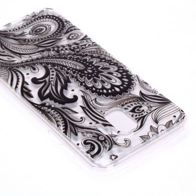 Силіконовий чохол UniCase 3D Diamond Pattern для Samsung Galaxy J2 Core (J260), Black Flower