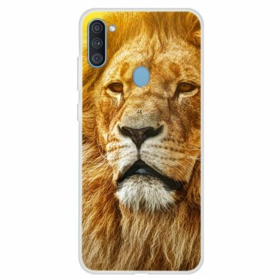 Силіконовий (TPU) чохол Deexe Life Style для Samsung Galaxy A11 (A115) - Lion
