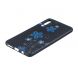 Силиконовый (TPU) чехол Deexe Life Style для Samsung Galaxy A7 2018 (A750) - Blue Flower. Фото 3 из 5
