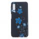 Силиконовый (TPU) чехол Deexe Life Style для Samsung Galaxy A7 2018 (A750) - Blue Flower. Фото 2 из 5