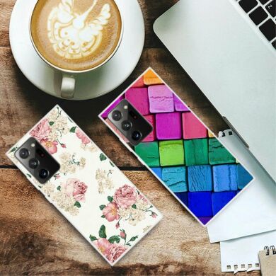 Силиконовый (TPU) чехол Deexe Life Style для Samsung Galaxy Note 20 Ultra (N985) - Malanda Flower