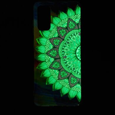 Силиконовый (TPU) чехол Deexe LumiCase для Samsung Galaxy A02s (A025) - Flower Pattern