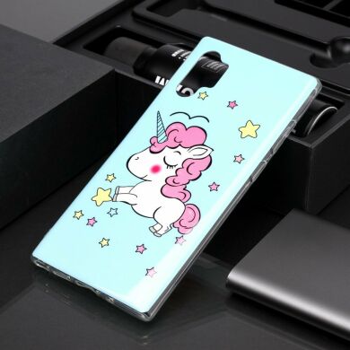 Силіконовий (TPU) чохол Deexe LumiCase для Samsung Galaxy Note 10+ (N975) - Unicorn