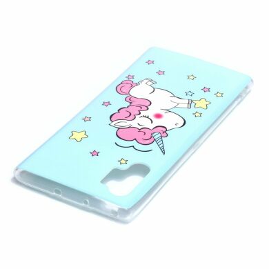Силіконовий (TPU) чохол Deexe LumiCase для Samsung Galaxy Note 10+ (N975) - Unicorn