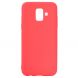 Силиконовый (TPU) чехол Deexe Matte Case для Samsung Galaxy A6 2018 (A600) - Red. Фото 2 из 7