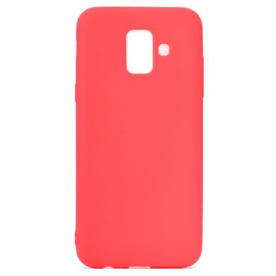 Силіконовий (TPU) чохол Deexe Matte Case для Samsung Galaxy A6 2018 (A600), Red