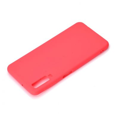 Силиконовый (TPU) чехол Deexe Matte Case для Samsung Galaxy A7 2018 (A750) - Red