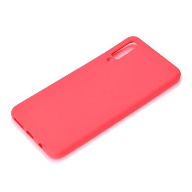 Силиконовый (TPU) чехол Deexe Matte Case для Samsung Galaxy A7 2018 (A750) - Red