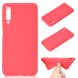 Силиконовый (TPU) чехол Deexe Matte Case для Samsung Galaxy A7 2018 (A750) - Red. Фото 1 из 6
